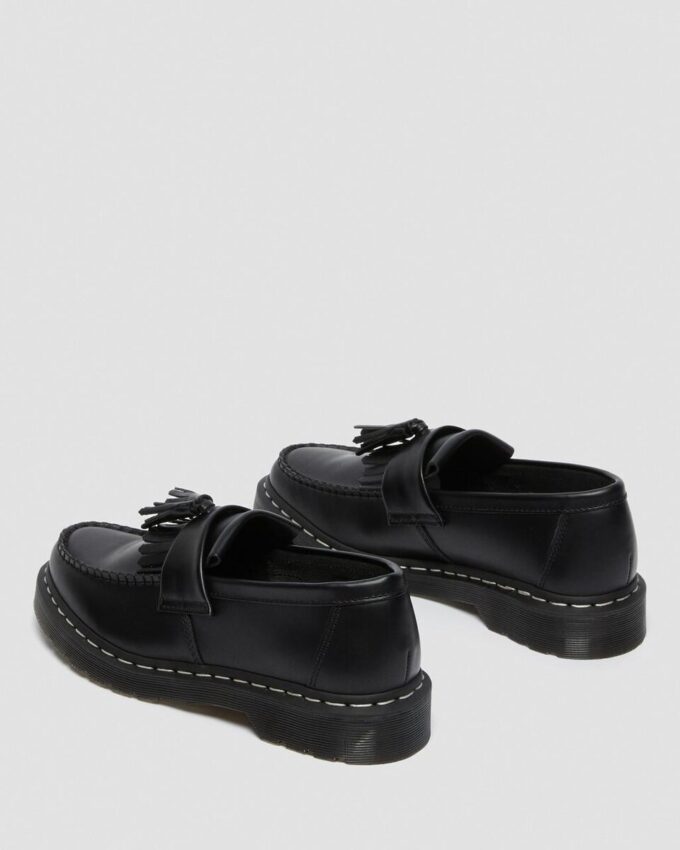 Mocasini Adrian din Smooth Leather cu cusături albe Mocasini Adrian din Smooth Leather cu cusături albe