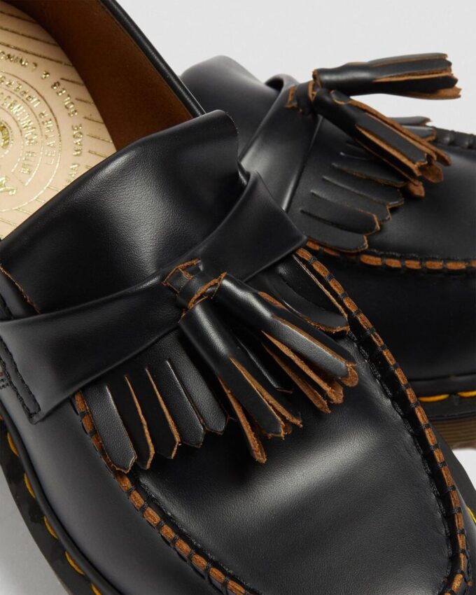 Mocasini cu ciucuri din piele Quilon Adrian Vintage Made In England Mocasini cu ciucuri din piele Quilon Adrian Vintage Made In England