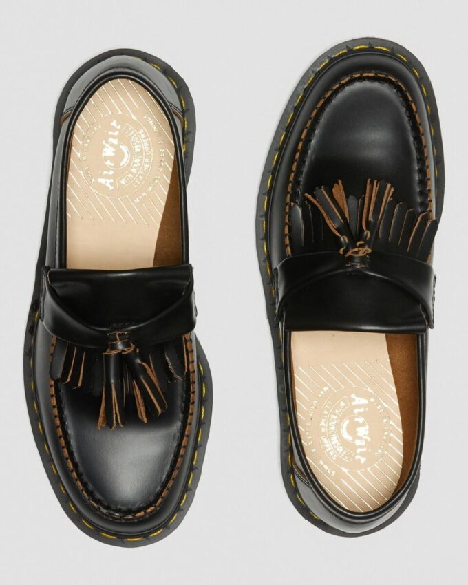Mocasini cu ciucuri din piele Quilon Adrian Vintage Made In England Mocasini cu ciucuri din piele Quilon Adrian Vintage Made In England