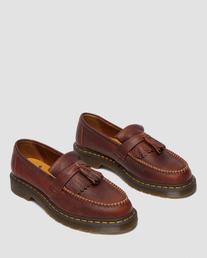 Mocasini din piele Adrian Yellow Stitch Ambassador Leather