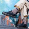 Mule casual din piele de căprioară CARLSON Mule casual din piele de căprioară CARLSON