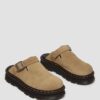 Mule cu platformă din piele de căprioară Zebzag Mule cu platformă din piele de căprioară Zebzag