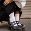 Pantofi cu toc din piele Eviee Sendal Pantofi cu toc din piele Eviee Sendal