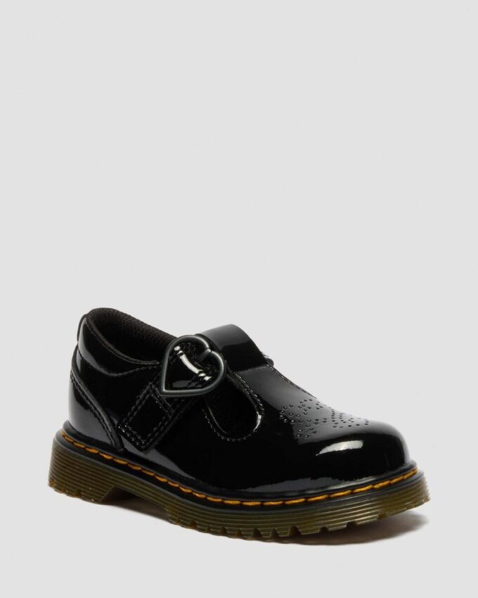 Pantofi din Patent Leather cu inimioare pentru copii mici POLLEY II