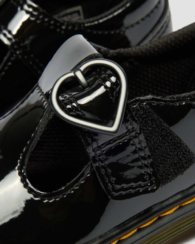 Pantofi din Patent Leather cu inimioare pentru copii mici POLLEY II