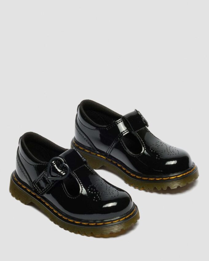 Pantofi din Patent Leather cu inimioare pentru copii mici POLLEY II