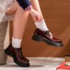 Pantofi din piele lăcuită Rejena Mary Jane