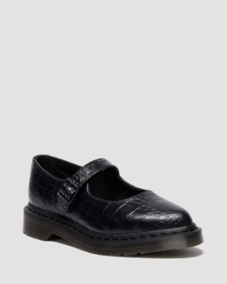 Pantofi ELPHIE MJ din piele cu imprimeu crocodil