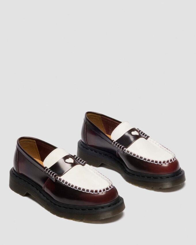 Pantofi loafer Penton Heart Two Tone Arcadia din piele mată