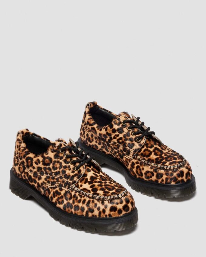 Pantofi LOWELL cu vârf mocasin și imprimeu leopard Pantofi LOWELL cu vârf mocasin și imprimeu leopard