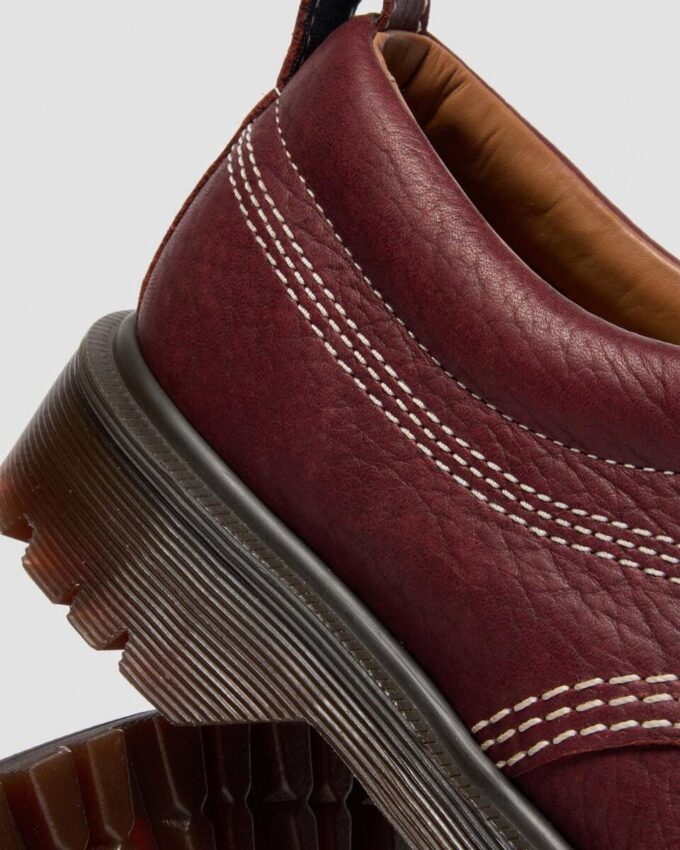 Pantofi Lowell din piele Wild Grain cu șireturi și vârf mocasin Pantofi Lowell din piele Wild Grain cu șireturi și vârf mocasin