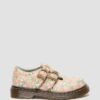 Pantofi Mary Jane din piele cu flori pentru copii mici 8053 Pantofi Mary Jane din piele cu flori pentru copii mici 8053