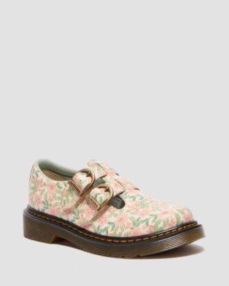 Pantofi Mary Jane din piele cu imprimeu floral Junior 8053