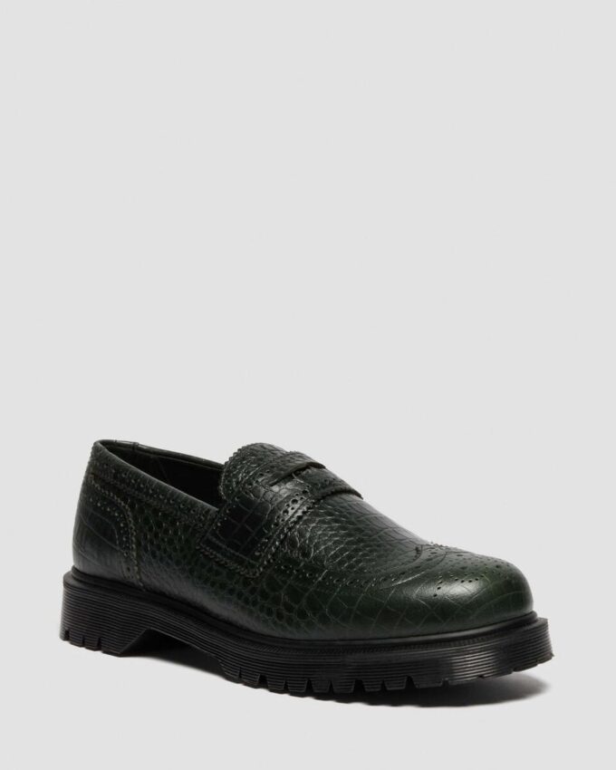 PENTON BROGUE Mocasin din piele embosată PENTON BROGUE Mocasin din piele embosată