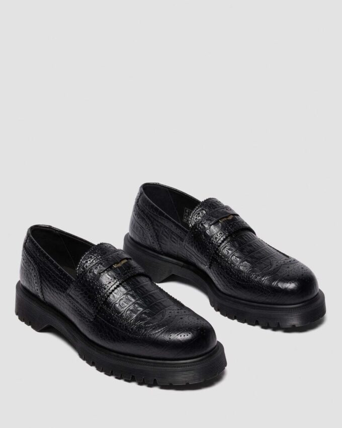 PENTON BROGUE Mocasin din piele embosată PENTON BROGUE Mocasin din piele embosată