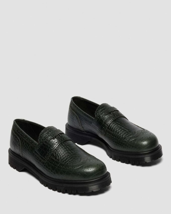PENTON BROGUE Mocasin din piele embosată PENTON BROGUE Mocasin din piele embosată