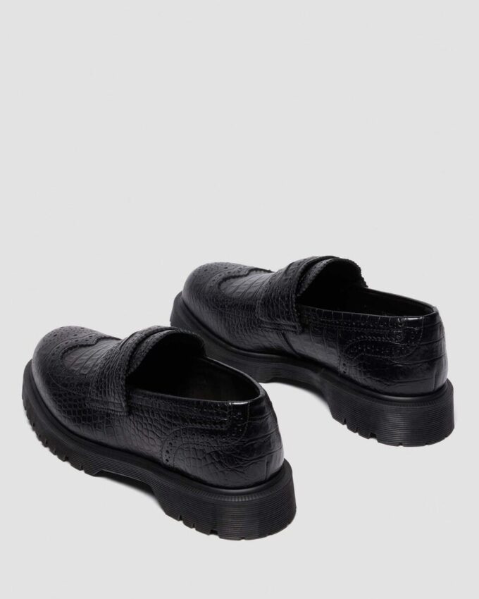 PENTON BROGUE Mocasin din piele embosată PENTON BROGUE Mocasin din piele embosată