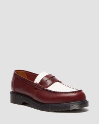 Penton Made In England Mocasin din piele în două nuanțe