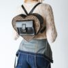 Rucsac din piele Kiev cu imprimeu leopard