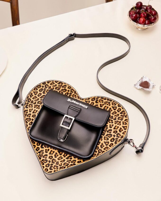 Rucsac din piele Kiev cu imprimeu leopard