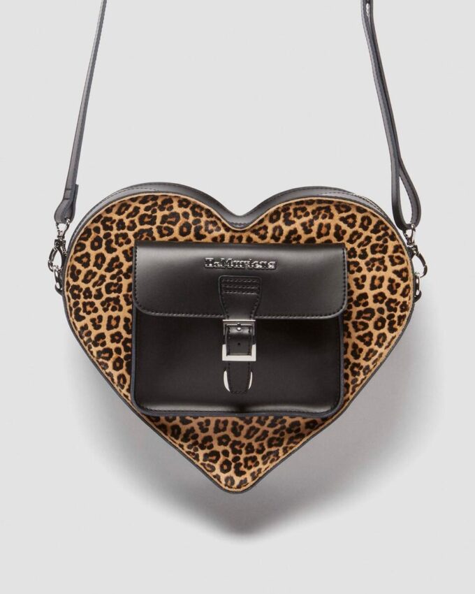 Rucsac din piele Kiev cu imprimeu leopard