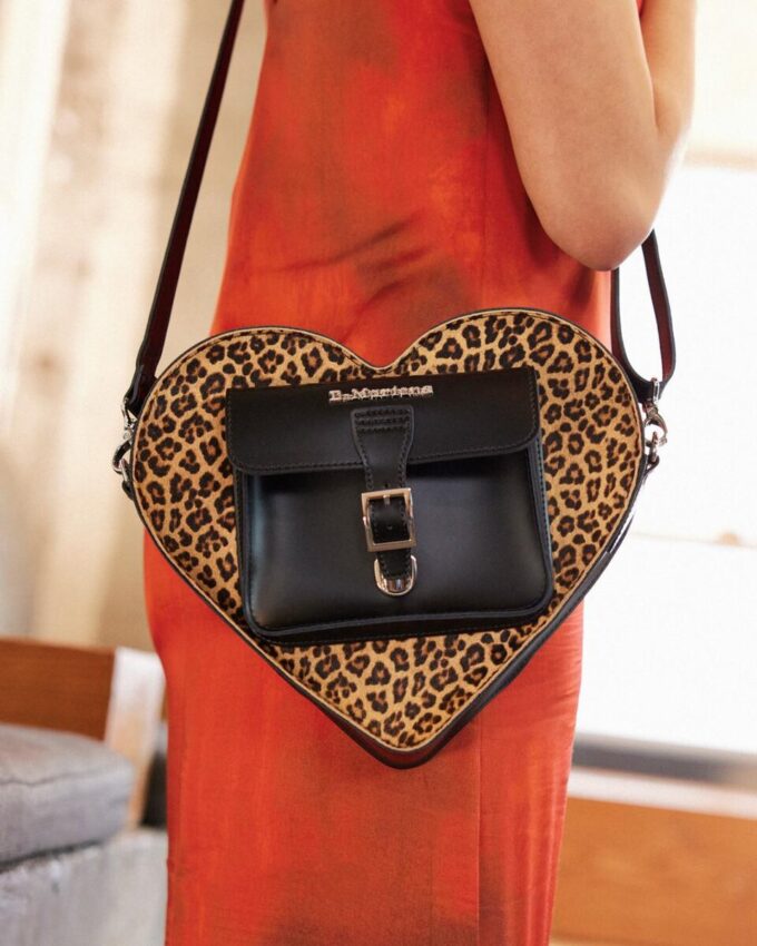 Rucsac din piele Kiev cu imprimeu leopard