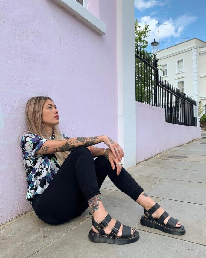 Sandale cu platformă din piele Gryphon Pisa Sandale cu platformă din piele Gryphon Pisa
