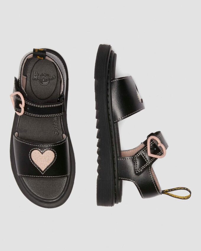 Sandale din piele Junior Marlowe Hearts Sandale din piele Junior Marlowe Hearts