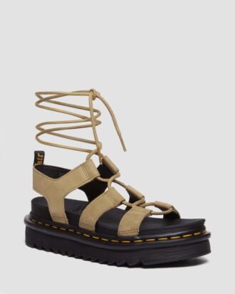 Sandale gladiator din piele nubuc Nartilla